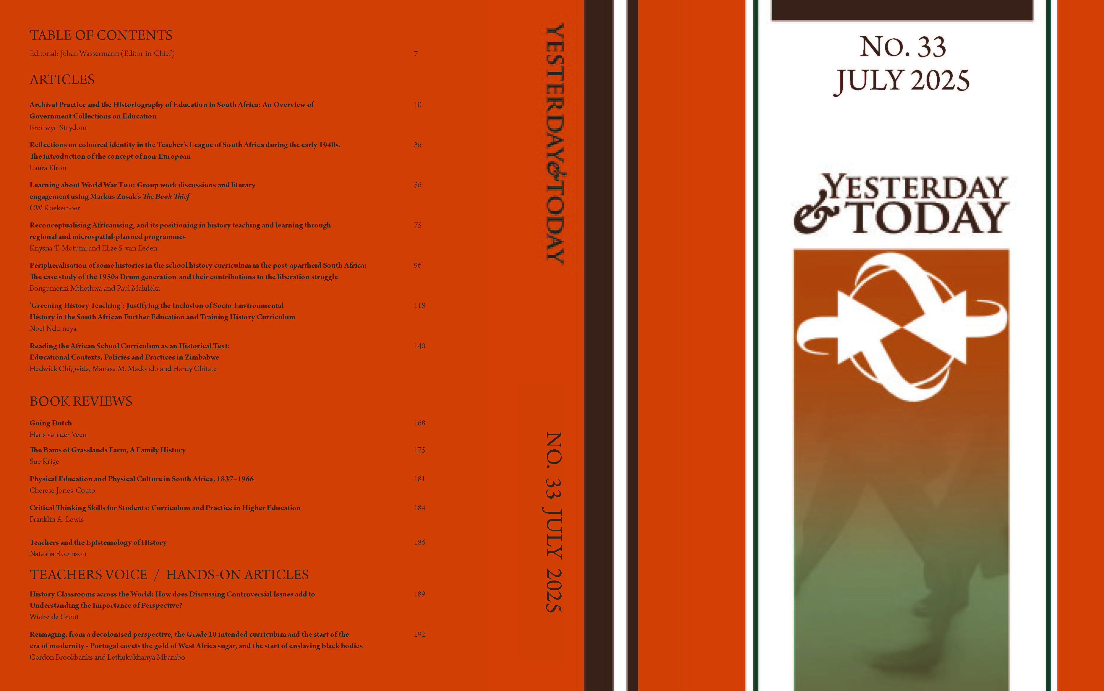 					View No. 33 (2025): Yesterday and Today 
				